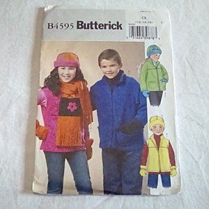 Butterick B4595 Girls/Boys Jacket, vest, hat, scarf